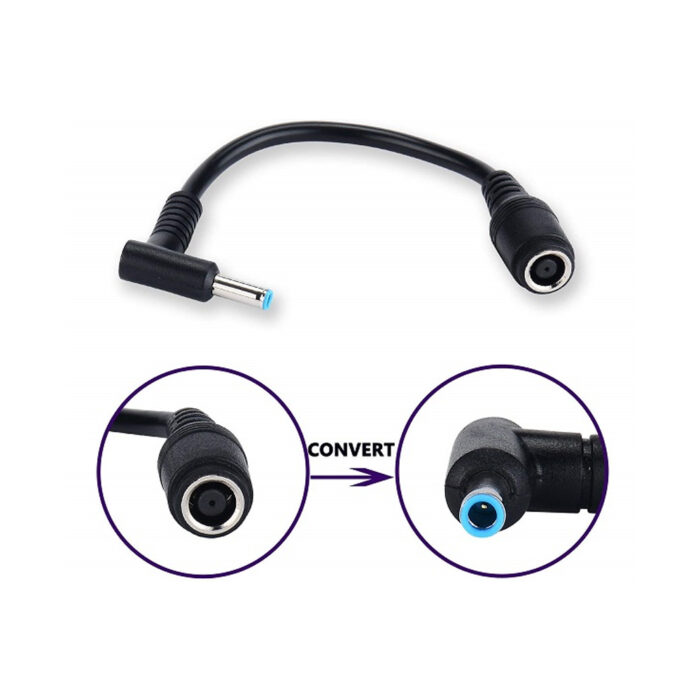DC adapter konverter 7.4 5.0mm zenski na 4.5 3.0mm muski za HP