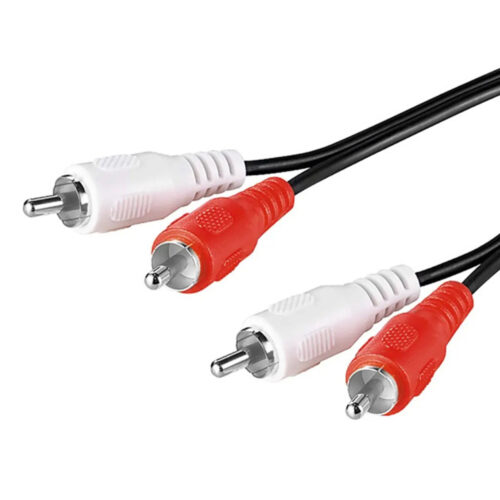 G&BL Audio kabel (1.5m, 2x RCA na 2x RCA Muški, crni)