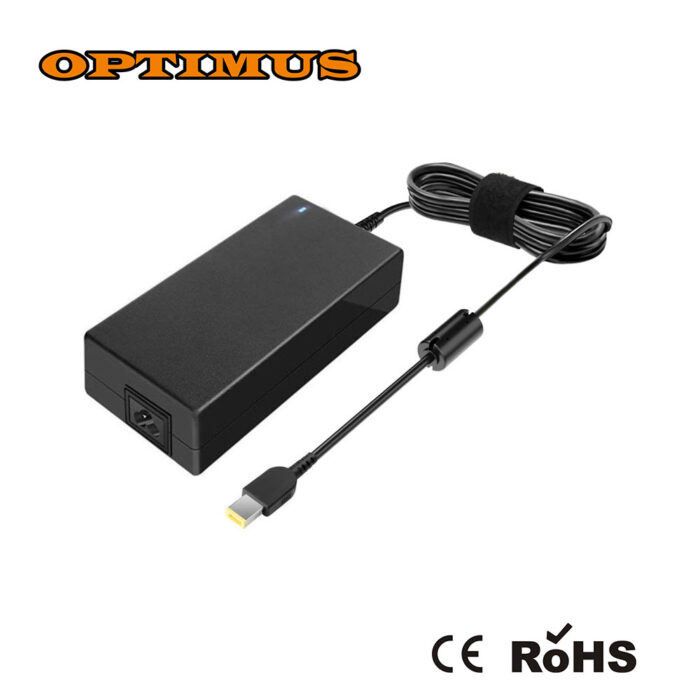 Optimus 170W Punjač za Laptop 20V 8.5A Slim USB Žuti Konektor