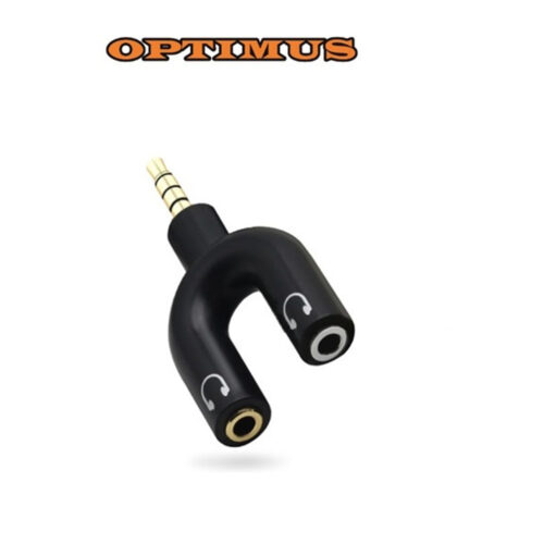 Optimus Audio kabel (5m, 3.5mm Muški na 2x RCA Muški, crni)