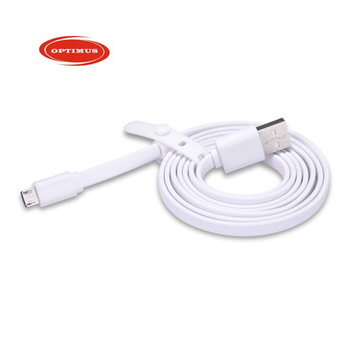 Optimus flat Micro USB kabel Samsung Huawei bijeli 2m