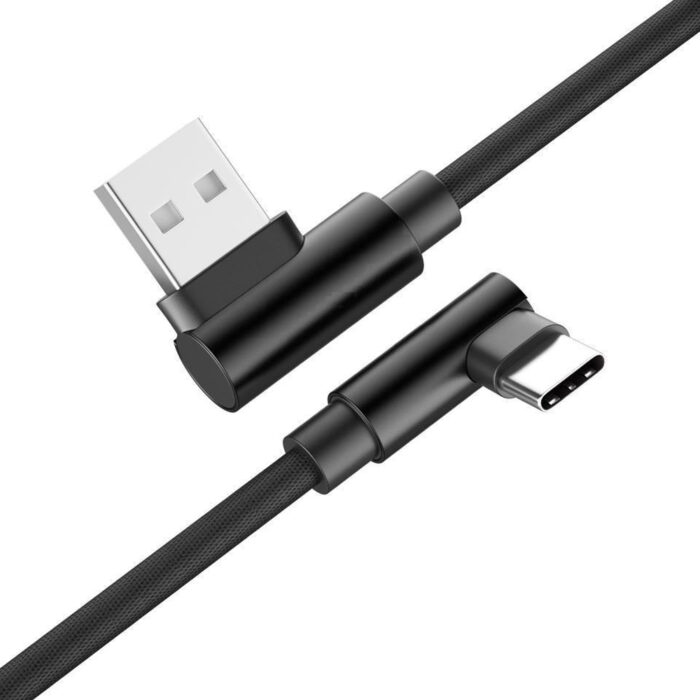 Optimus kutni USB C kabel Samsung Gaming crni