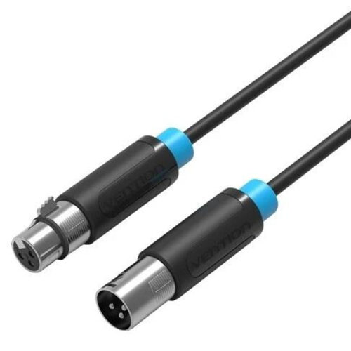 Optimus Mikrofonski kabel (5m, XLR Muški na XLR Ženski, crni)