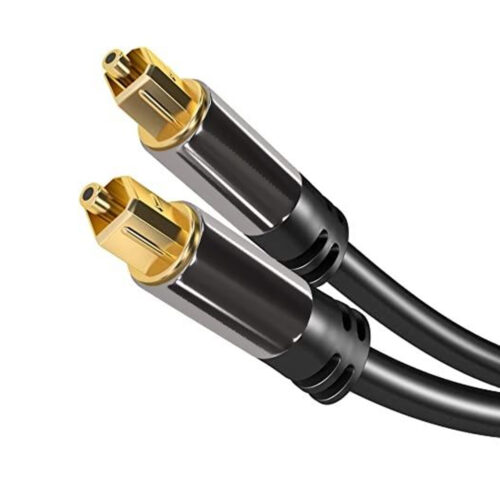 Optimus Optički kabel (1m, Toslink Muški na Muški, pleteni, crni)