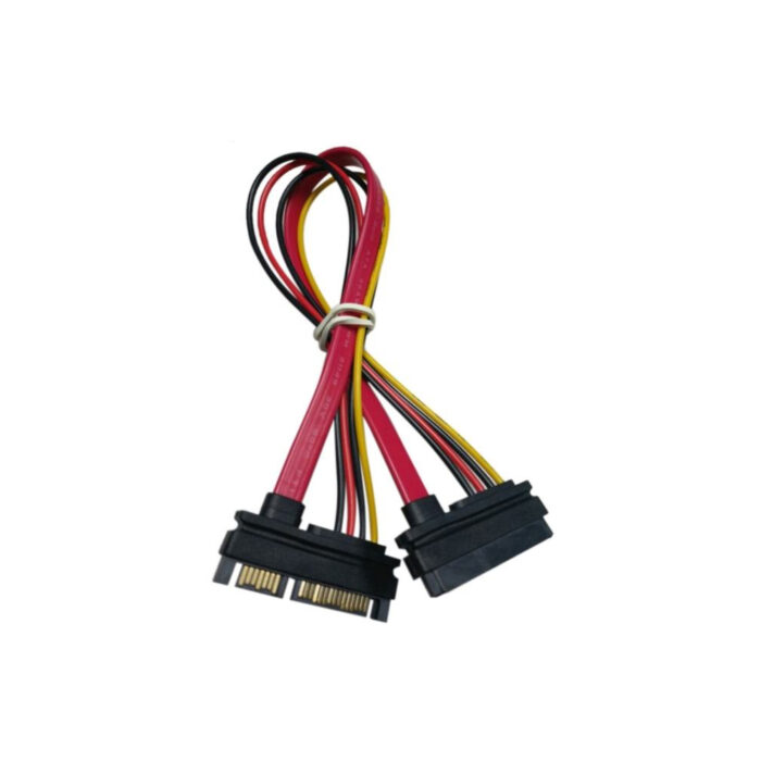 SATA Ekstenzijski Kabel 7 15 pin Muski na Zenski 50cm crni