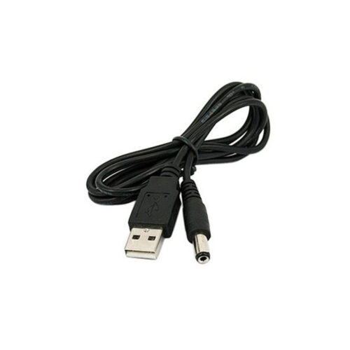 Optimus USB kabel za napajanje (1.5m, USB-A na 5.5x2.1mm DC, crni)