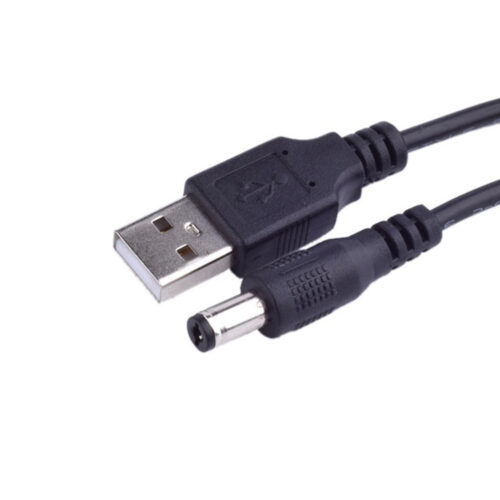 Optimus USB kabel za napajanje (1.5m, USB-A na 5.5x2.5mm DC, crni)