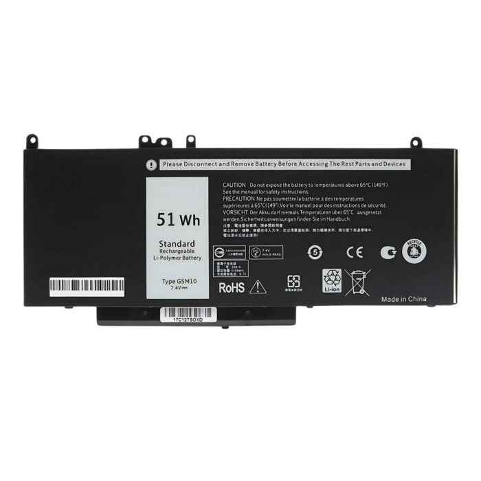 Baterija za dell latitude e5450 e5550 g5m10 74v 6891mah 51wh li ion