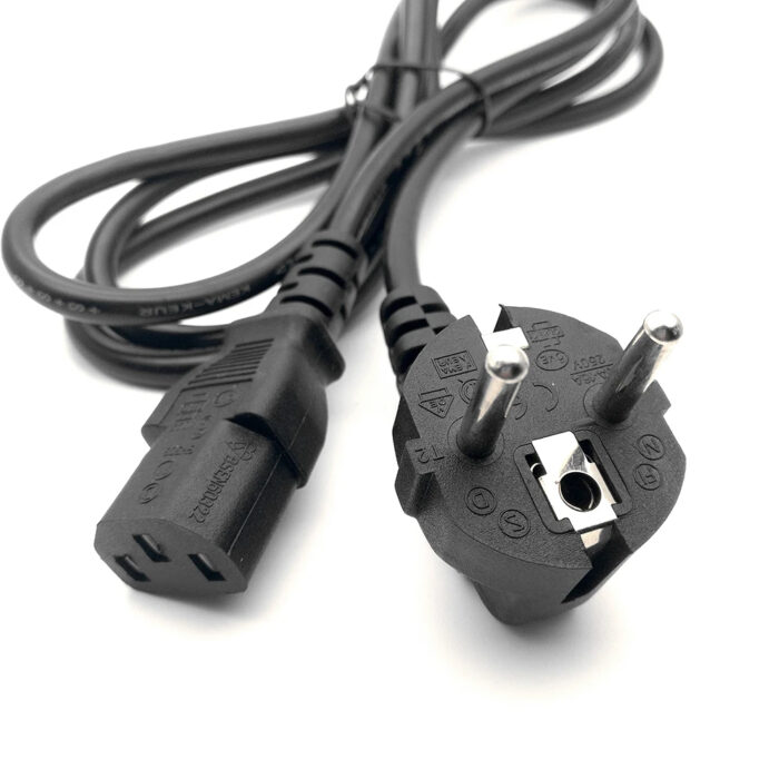 Optimus ac strujni kabel 5m eu schuko na c13 crni