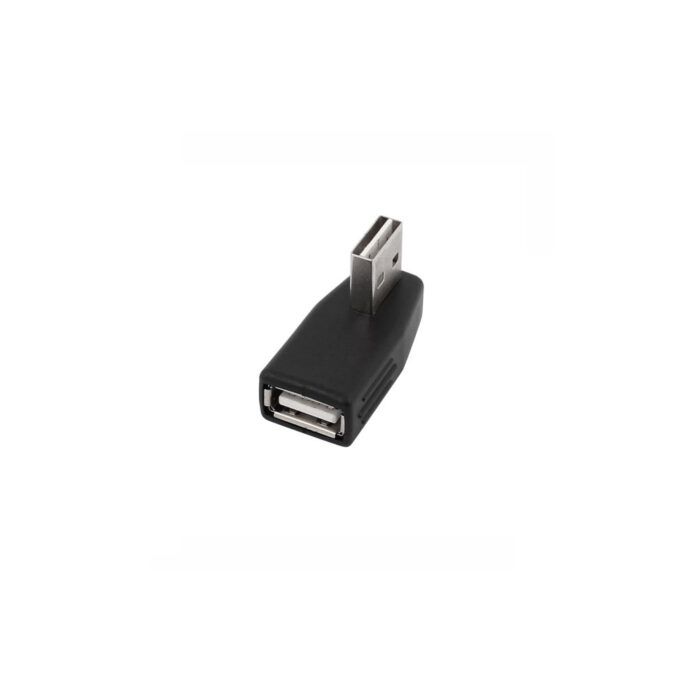Optimus adapter usb 20 muski na zenski 90 kutni desno crni