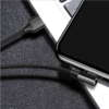 Optimus usb data kabel lightning 90 kutni na usb a 1m crni