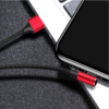 Optimus usb data kabel lightning 90 kutni na usb a 1m crni