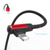 Optimus usb data kabel lightning 90 kutni na usb a 1m crni