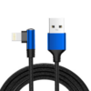 Optimus usb data kabel lightning 90 kutni na usb a 1m crni