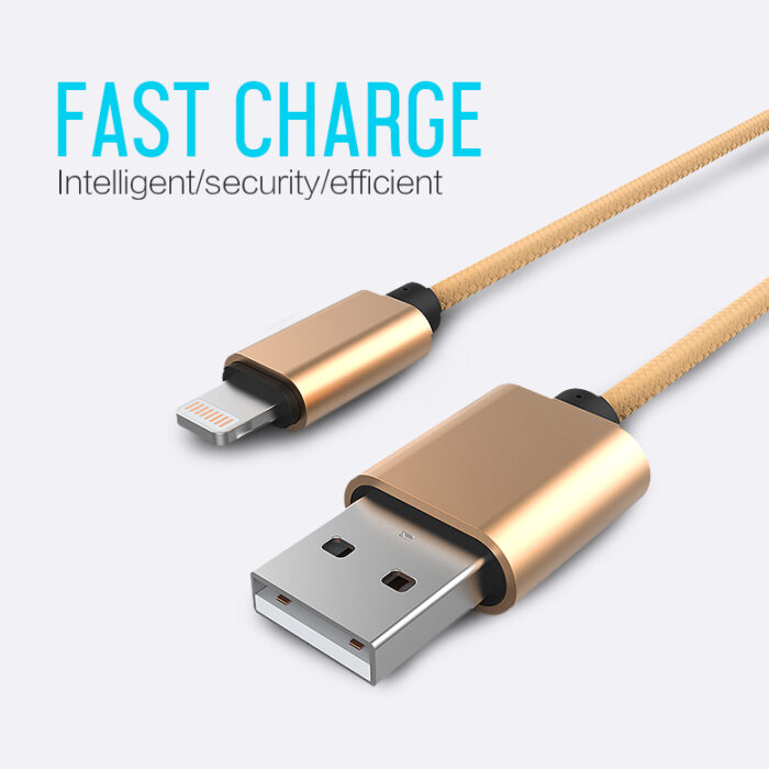 Optimus usb data kabel lightning na usb a 1m zlatni