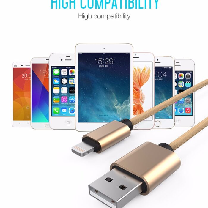 Optimus usb data kabel lightning na usb a 1m zlatni