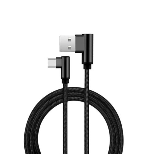 Optimus usb data kabel micro usb 90 kutni na usb a 1m crni