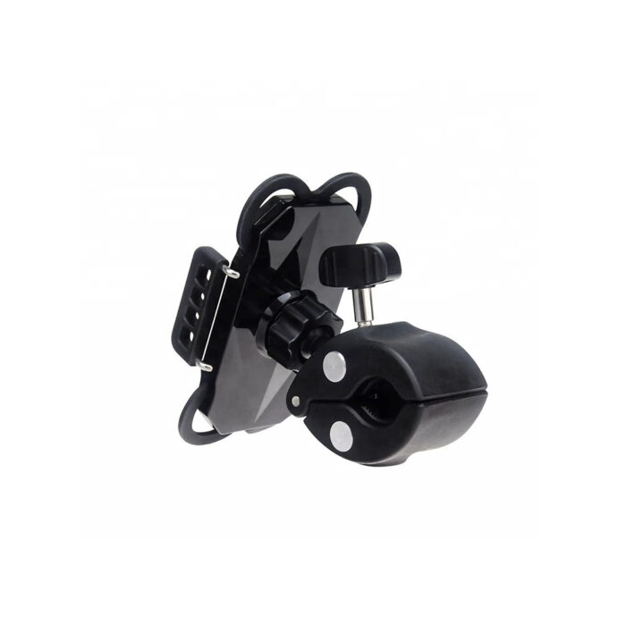 Univerzalni drzac mobitela bicikl motor h104 c100 360 crni
