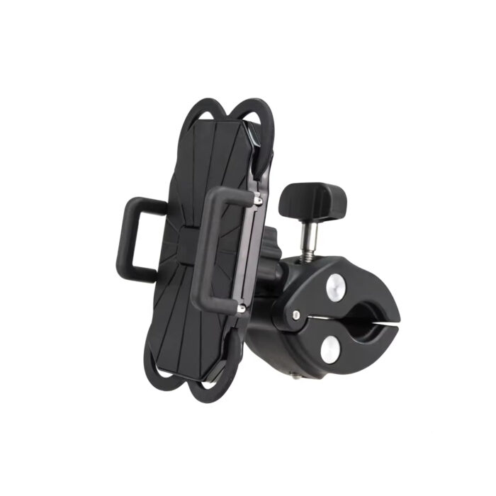 Univerzalni drzac mobitela bicikl motor h104 c100 360 crni