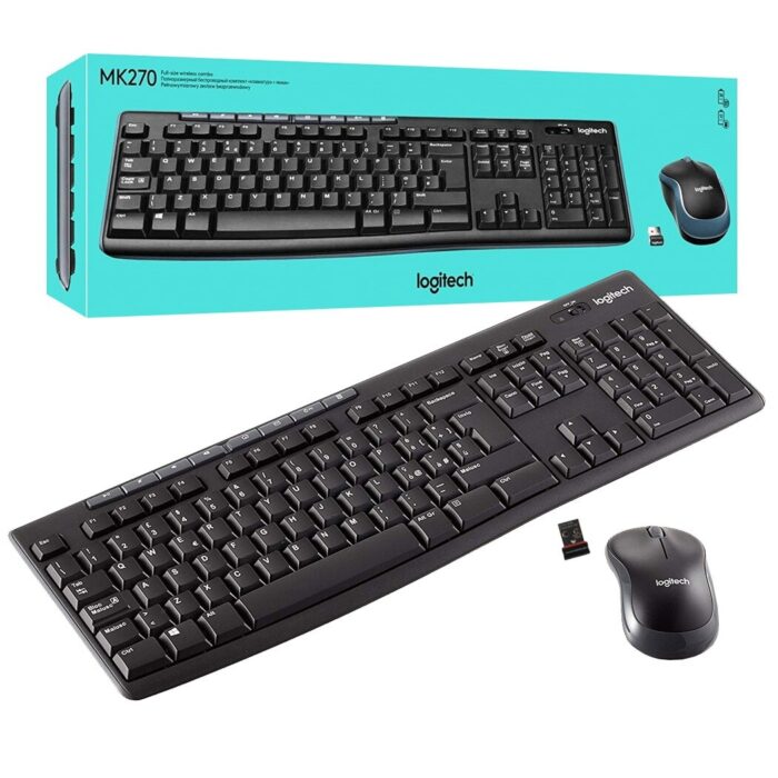 Logitech mk270 slim bezicna tipkovnica i mis komplet